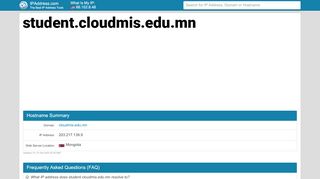 
                            8. student.cloudmis.edu.mn - Cloudmis Student | IPAddress.com