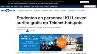 
                            8. Studenten en personeel KU Leuven surfen gratis op Telenet-hotspots ...