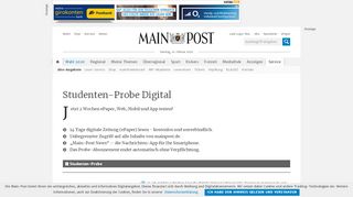 
                            8. Studenten-Probe Digital - Main-Post