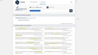 
                            12. Studentenkanzlei - Englisch-Übersetzung – Linguee Wörterbuch