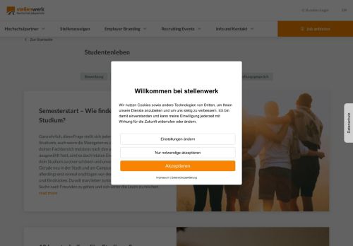 
                            11. Studentenleben | Stellenwerk Portal