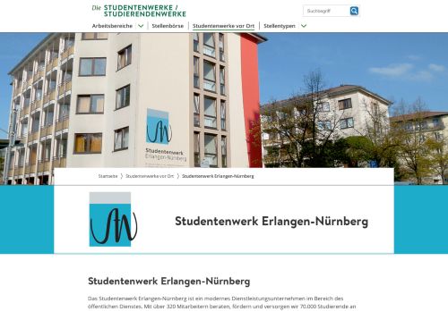 
                            8. Studentenwerk Erlangen-Nürnberg | jobs-studentenwerke.de