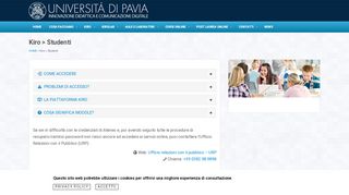 
                            5. Studenti - Kiro - Università degli studi di Pavia