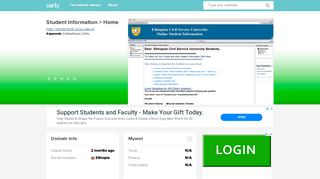 
                            8. studentinfo.ecsu.edu.et - Student Information > Home - Student Info Ecsu