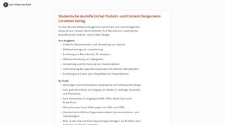 
                            12. Studentische Aushilfe (m/w) Produkt- und Content Design beim ...