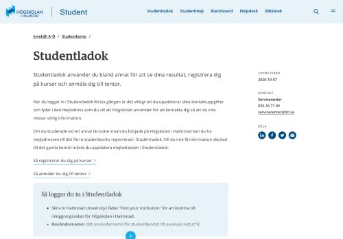 
                            8. Studentladok - Högskolan i Halmstad