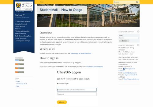 
                            3. StudentMail – New to Otago | Student IT