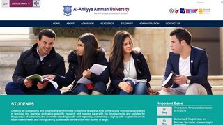 
                            4. Students | AAU - Al-Ahliyya Amman University