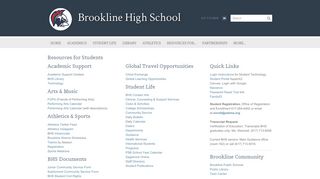 
                            8. Students - Brookline High School
