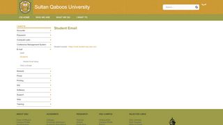 
                            7. Students Email - Sultan Qaboos University