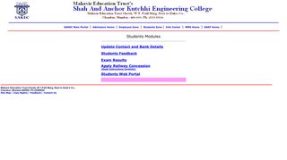 
                            6. Students Home Page