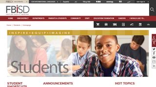 
                            10. Students / Homepage - Fort Bend ISD
