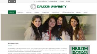 
                            3. Student's Life - Ziauddin University