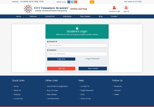 
                            1. Student's Login | Online Accounting Training - City Commerce Academy