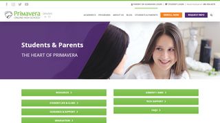 
                            2. Students & Parents | Primavera Online High School