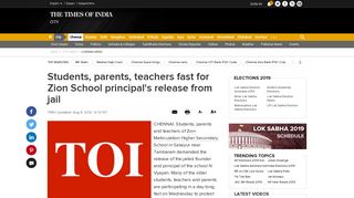 
                            7. Students, parents, teachers fast for Zion School principal's release ...