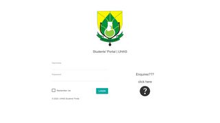 
                            1. Students' Portal - UHAS