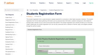 
                            10. Students Registration Form Template | JotForm