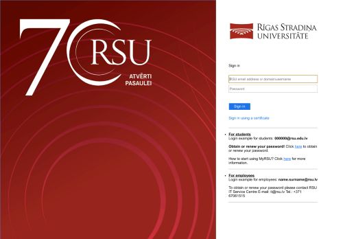 
                            1. Students - RSU