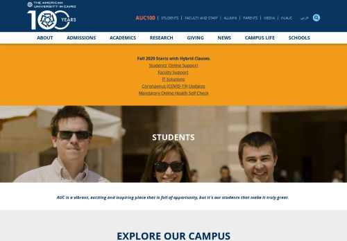 
                            2. STUDENTS | The American University in Cairo