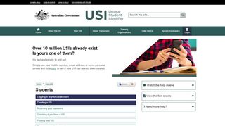 
                            7. Students | Unique Student Identifier - USI