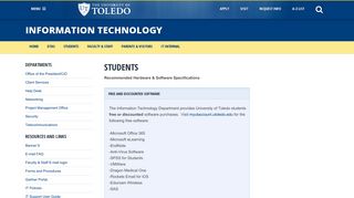 
                            3. Students - University of Toledo