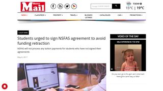 
                            12. Students urged to sign NSFAS agreement to avoid funding retraction ...