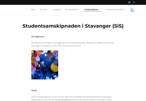 
                            11. Studentsamskipnaden i Stavanger (SiS) – StOr UiS