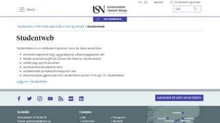 
                            5. Studentweb - Universitetet i Sørøst-Norge