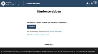 
                            3. Studentwebben - Umeå universitet