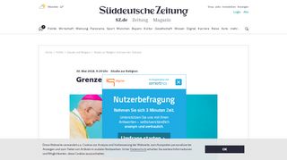 
                            12. Studie zur Religion: Grenzen der Toleranz - Politik - Süddeutsche.de