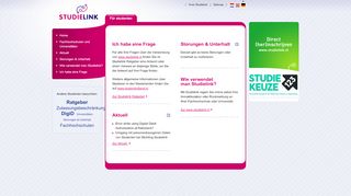 
                            8. Studielink: Für studenten