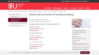 
                            13. Studien Service Center & Fakultätsverwaltung | Sigmund Freud ...