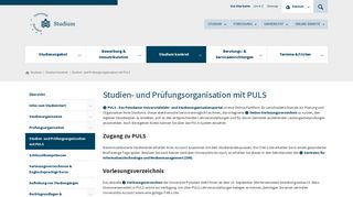 
                            4. Studien- und Prüfungsorganisation mit PULS - Universität Potsdam