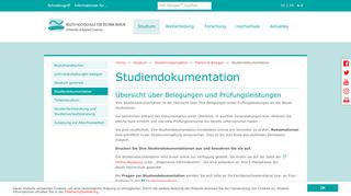 
                            4. Studiendokumentation: Beuth Hochschule für Technik Berlin