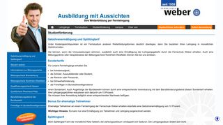 
                            7. Studienförderung - Fernschule Weber