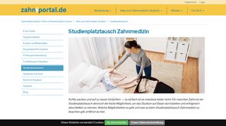
                            4. Studienplatztausch: Zahniportal.de