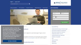 
                            8. Studienservice - PFH Private Hochschule Göttingen