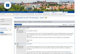 
                            9. Studienstart an der TH Nürnberg - Zugangsdaten funktionieren nicht ...