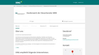 
                            6. Studienwerk der Steuerberater NRW als Arbeitgeber | XING ...