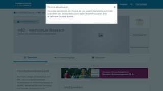 
                            9. Studieren an der HBC - Hochschule Biberach - FernstudiumCheck