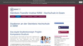 
                            8. Studieren an der Steinbeis Hochschule in NRW - Steinbeis ...