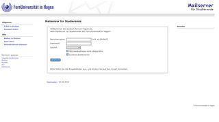 
                            1. Studierenden Mailserver - FernUniversität Hagen - FernUni Hagen