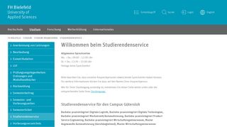 
                            8. Studierendenservice | FH Bielefeld