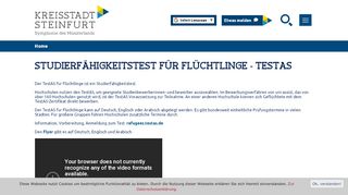 
                            13. Studierfähigkeitstest für Flüchtlinge - TestAS - Stadt Steinfurt