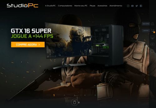 
                            6. Studio PC - PC Gamer | Monte seu pc gamer barato