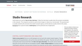 
                            4. Studio Research Details Survey software keyingress Software - face to ...