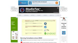 
                            13. StudioTax - Canadian Personal Income Tax Software