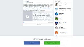 
                            10. StudIT - eCampus ist wieder down. Seit dem Update auf die ...