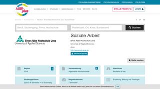 
                            8. Studium Jena Soziale Arbeit Ernst-Abbe-Hochschule Jena - AUBI-plus